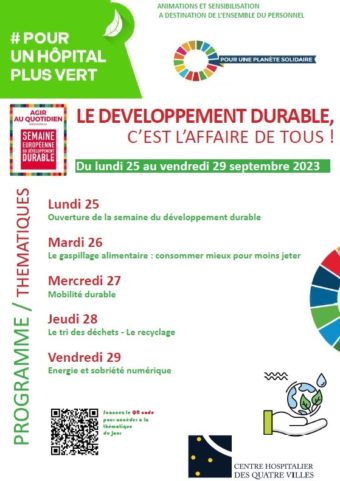 Semaine européenne du développement durable 2023 : ouverture de la  plateforme d'inscription